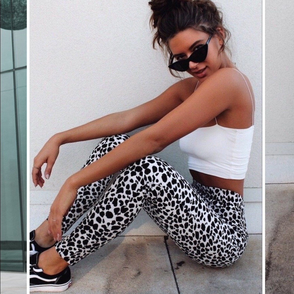 Leopard print pants